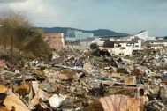 被災後の石巻港～石巻ガス周辺の映像（その１）
