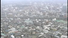 みちのく号3.11空撮映像_2_仙台市およびその周辺（新幹線など）