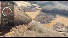 北海道胆振東部地震による厚真町幌内で発生した斜面崩壊 パート3