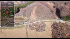 北海道胆振東部地震による厚真町幌内で発生した斜面崩壊 パート2